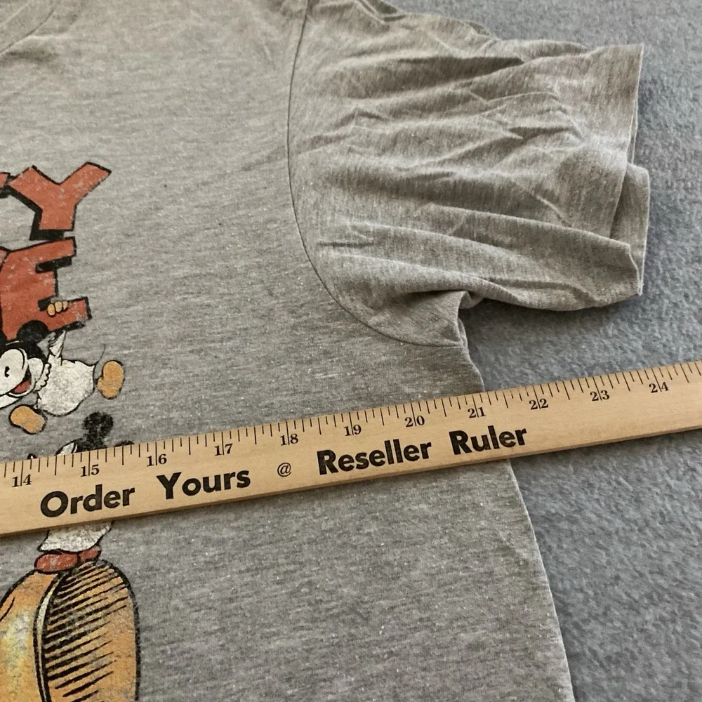 Disney Mickey Mouse Nightmares Shirt Adult Large Gray‎ Halloween Vtg Style Ghost